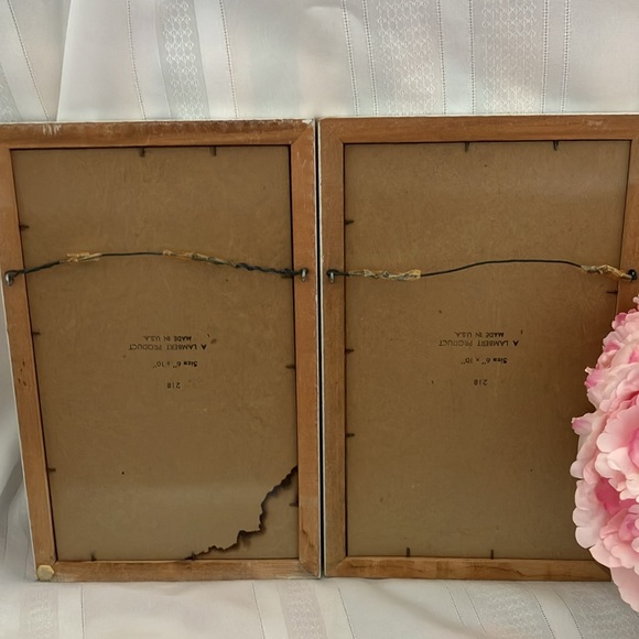 Vintage Rare MCM Pal Fried Ballerina & Musical Clowns Original Frame Prints Pair - Picture 10 of 12